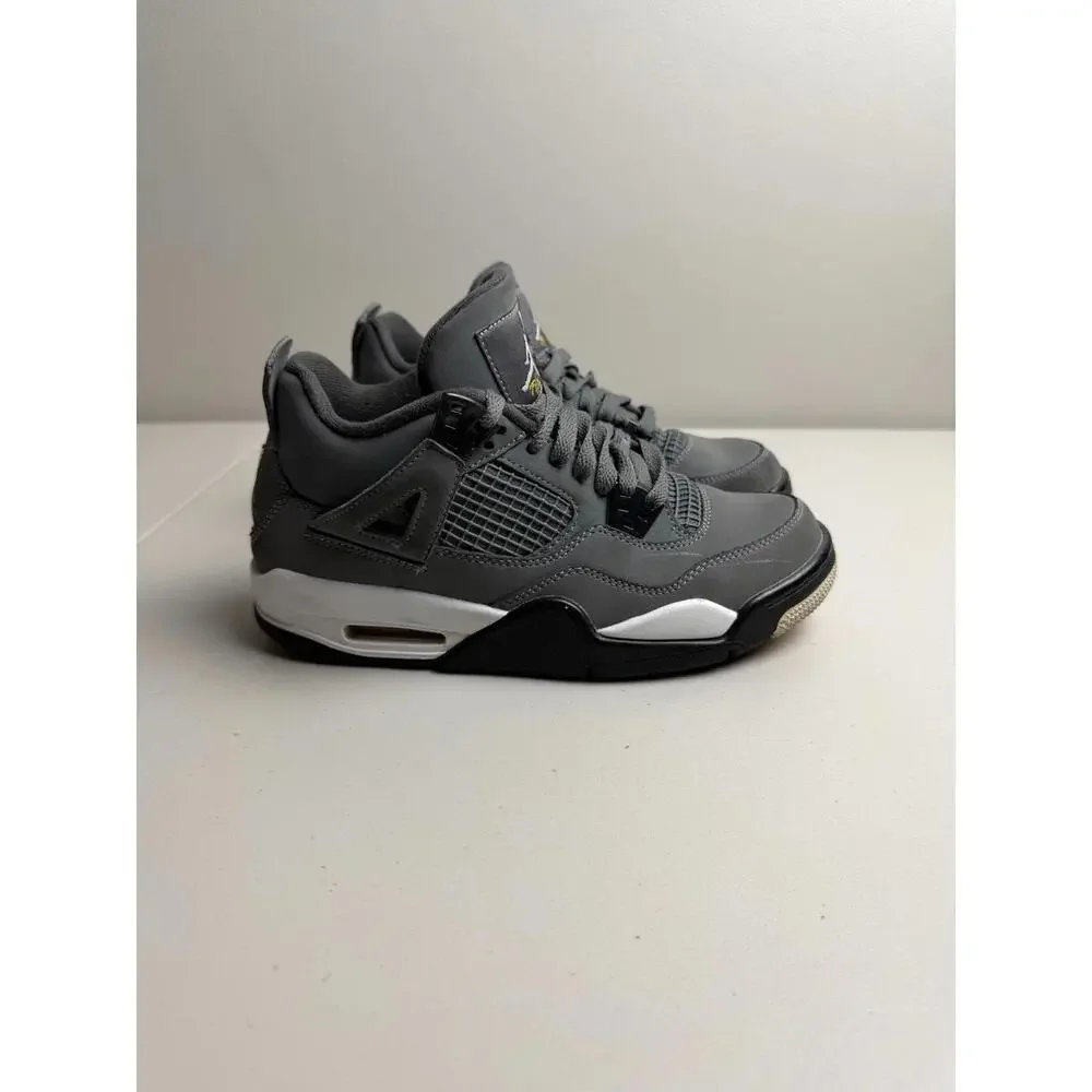 Jordan Retro 4 Grey Sneakers‎ Youth Size 5.5Y